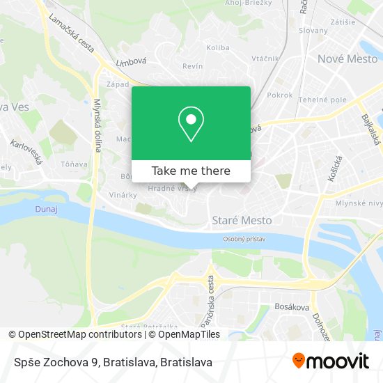 Spše Zochova 9, Bratislava map