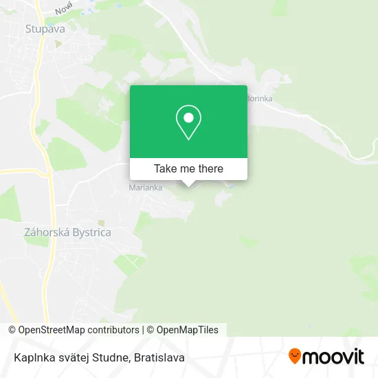 Kaplnka svätej Studne map