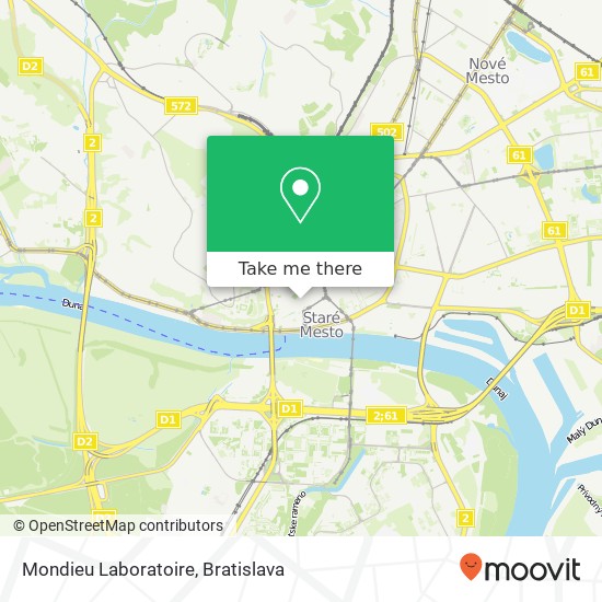 Mondieu Laboratoire map