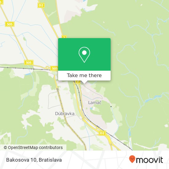 Bakosova 10 map