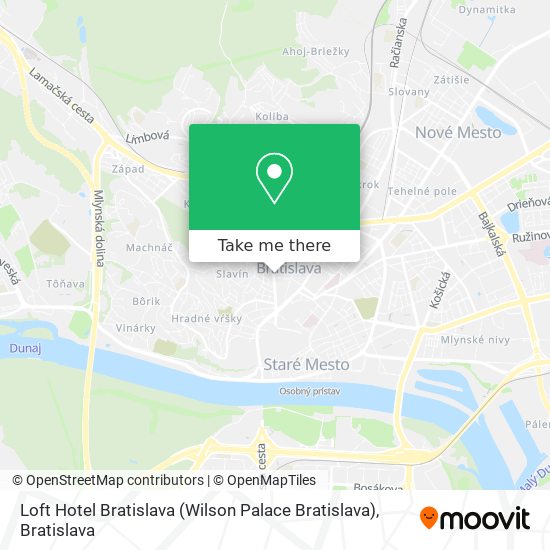 Loft Hotel Bratislava (Wilson Palace Bratislava) map