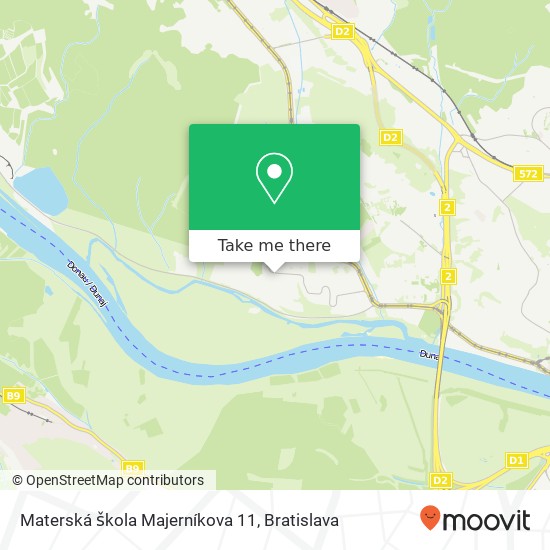 Materská škola Majerníkova 11 map