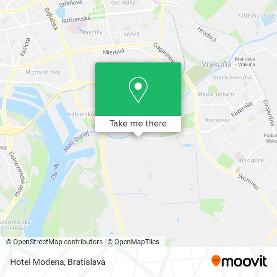 Hotel Modena map