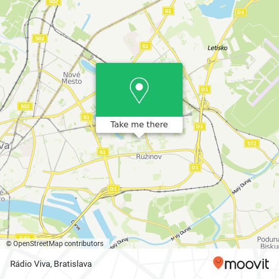 Rádio Viva map