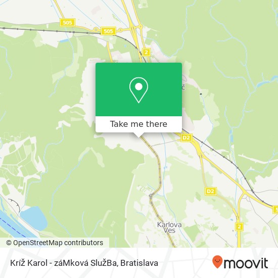 Kríž Karol - záMková SlužBa map