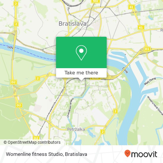 Womenline fitness Studio map