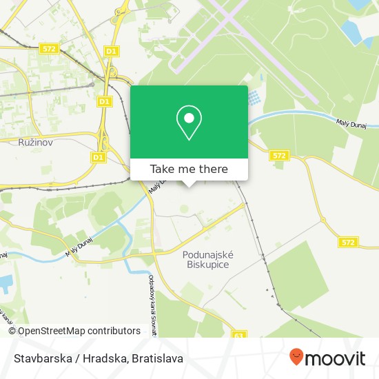 Stavbarska / Hradska map