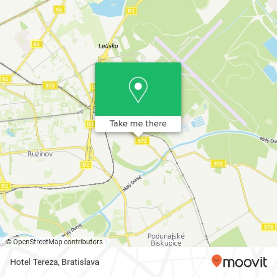 Hotel Tereza map