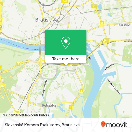 Slovenská Komora Exekútorov map