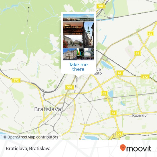 Bratislava map