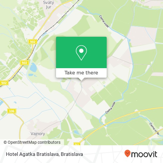 Hotel Agatka Bratislava map