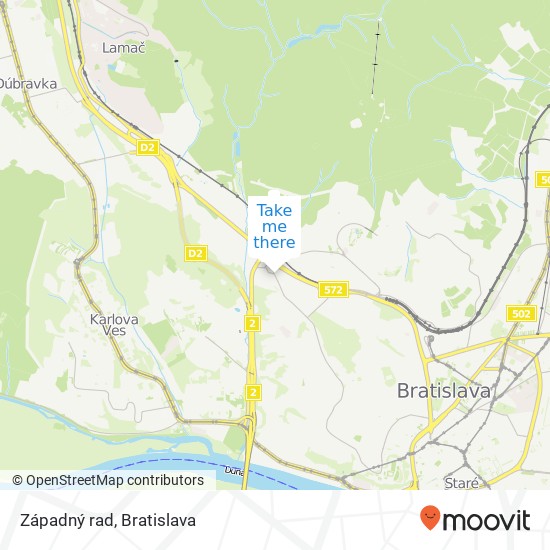 Západný rad map