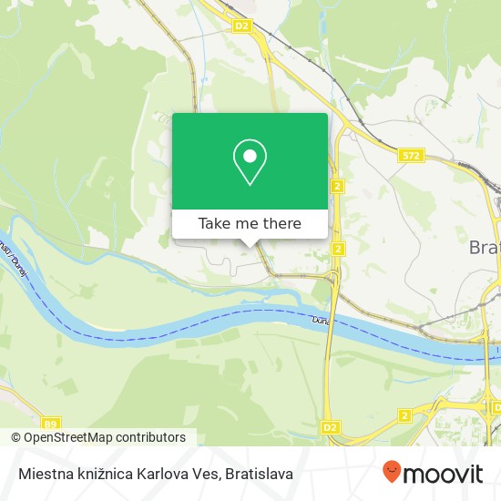 Miestna knižnica Karlova Ves map