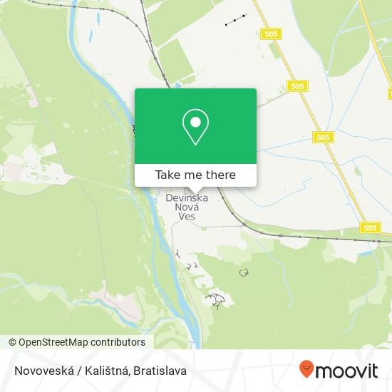 Novoveská / Kalištná map