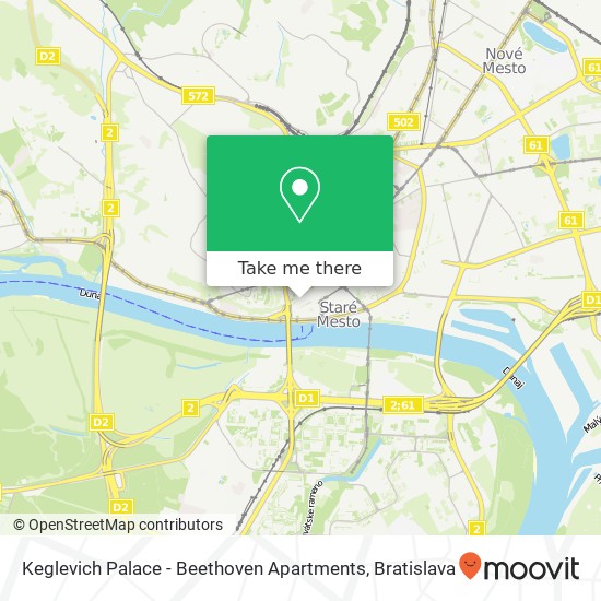 Keglevich Palace - Beethoven Apartments map