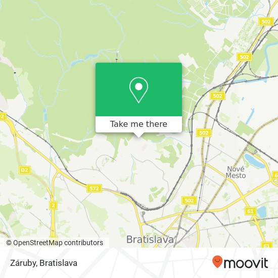 Záruby map