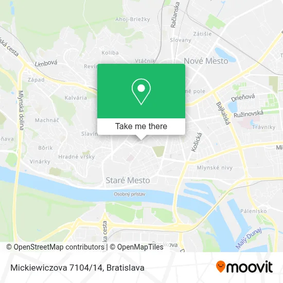 Mickiewiczova 7104/14 map