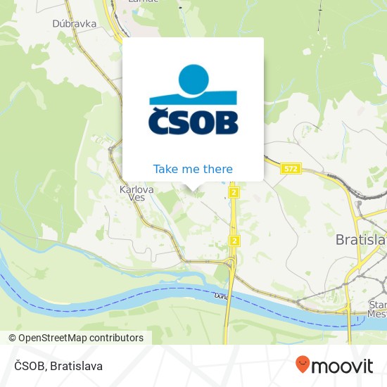 ČSOB map