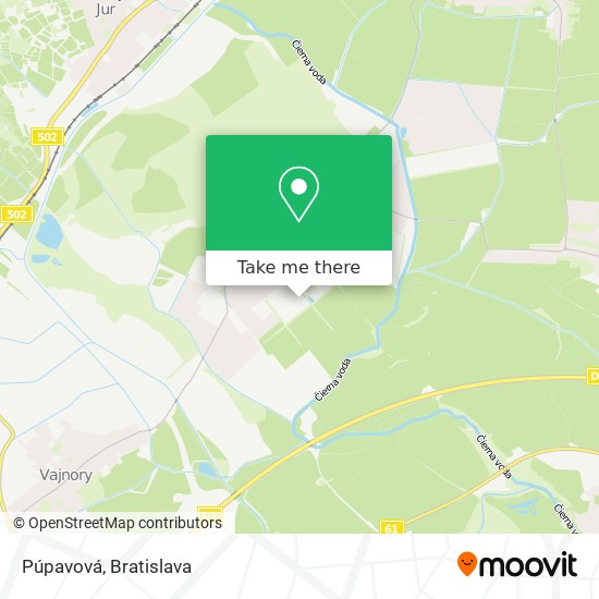 Púpavová map