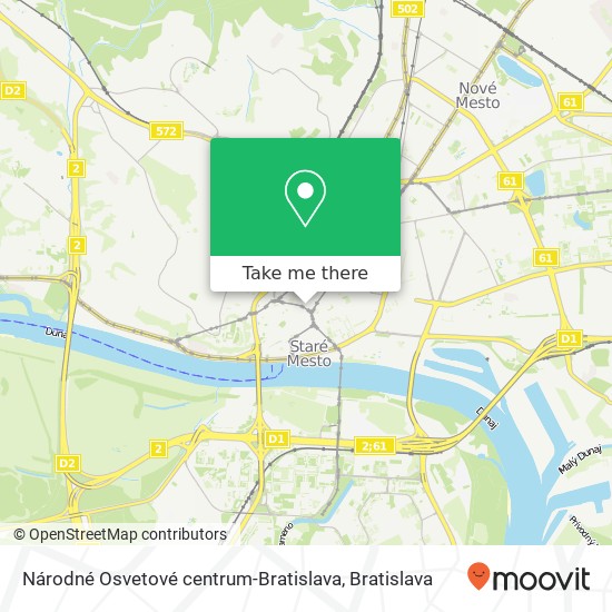 Národné Osvetové centrum-Bratislava map