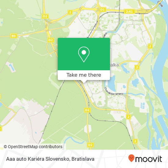 Aaa auto Kariéra Slovensko map