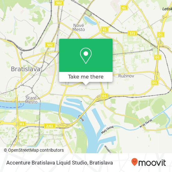 Accenture Bratislava Liquid Studio map