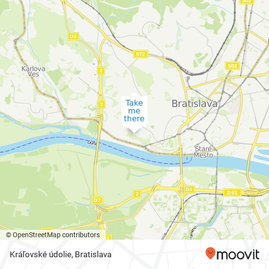 Kráľovské údolie map