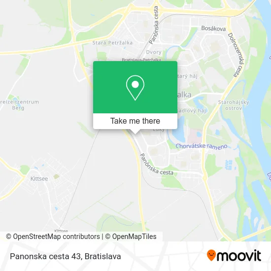 Panonska cesta 43 map