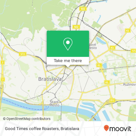 Good Times coffee Roasters map