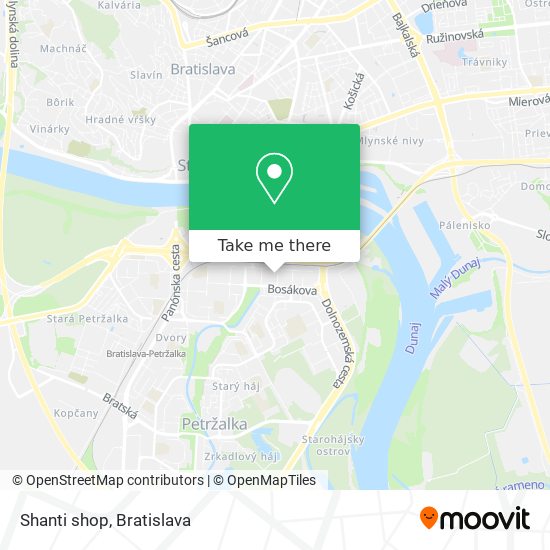 Shanti shop map