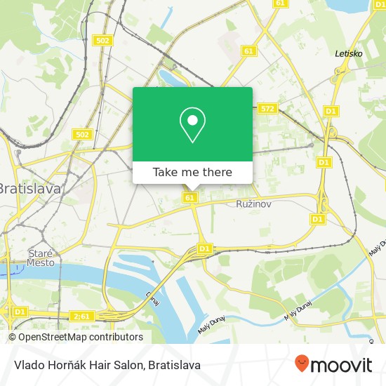 Vlado Horňák Hair Salon map