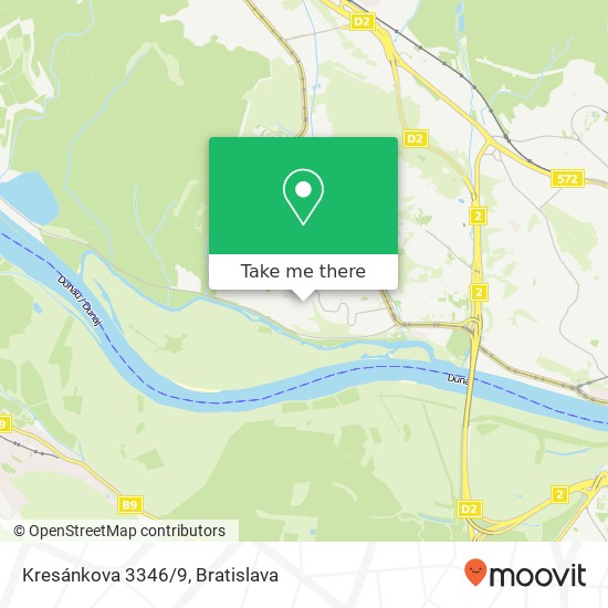 Kresánkova 3346/9 map