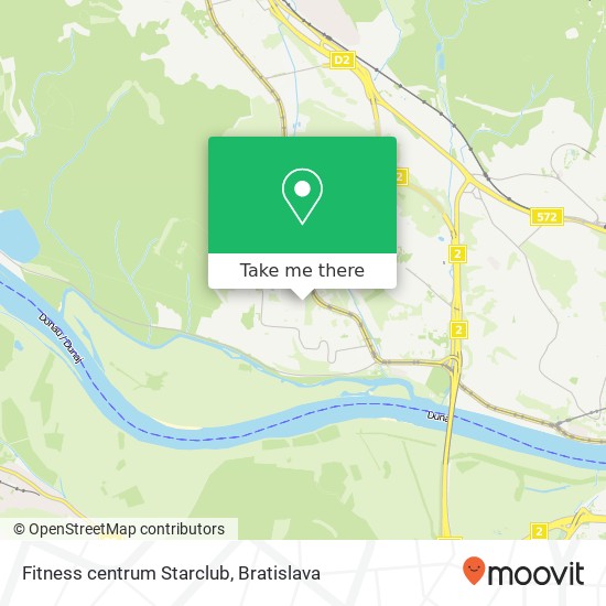 Fitness centrum Starclub map