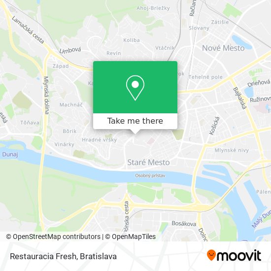 Restauracia Fresh map