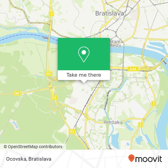 Ocovska map