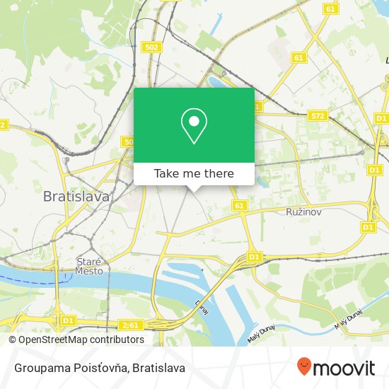 Groupama Poisťovňa map