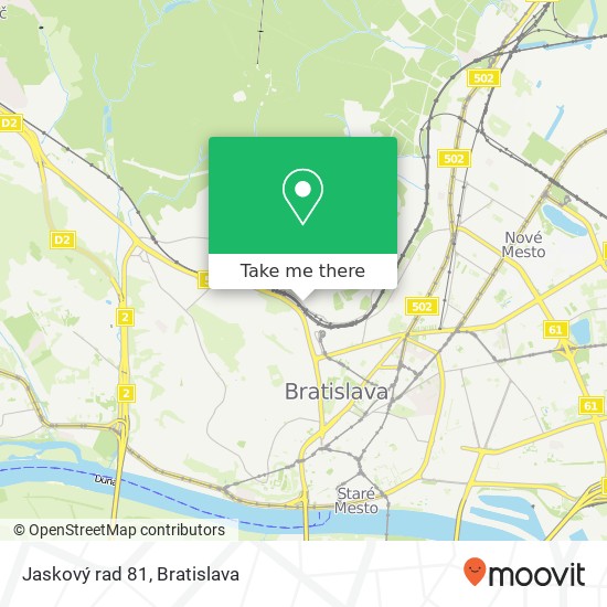 Jaskový rad 81 map