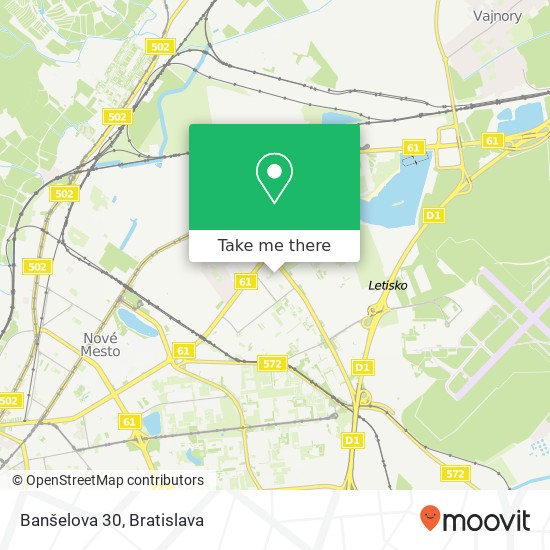 Banšelova 30 map