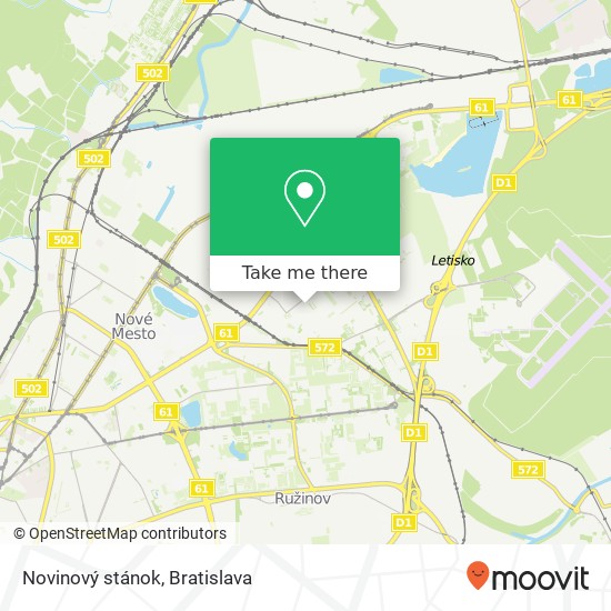 Novinový stánok map