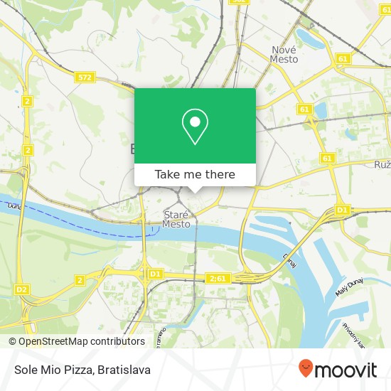 Sole Mio Pizza map