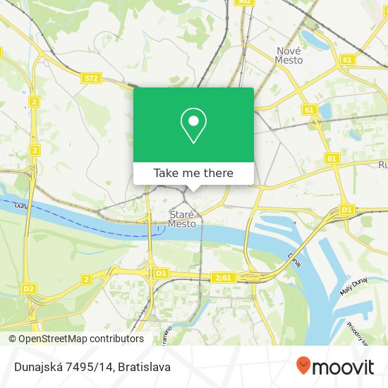 Dunajská 7495/14 map