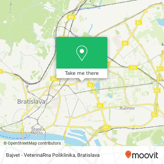 Bajvet - VeterináRna Poliklinika map