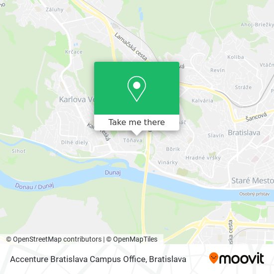 Accenture Bratislava Campus Office map