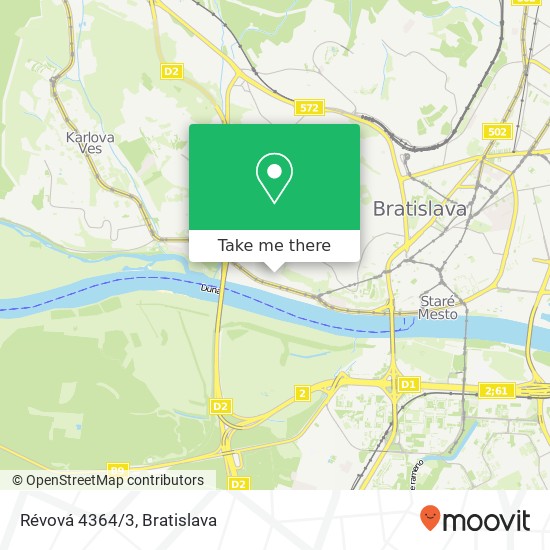 Révová 4364/3 map