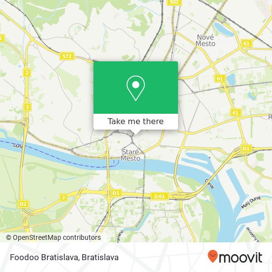 Foodoo Bratislava map
