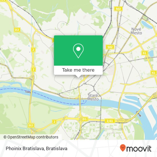 Phoinix Bratislava map