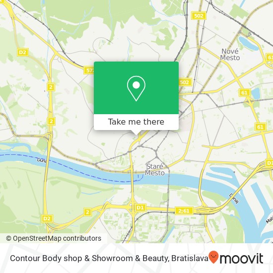 Contour Body shop & Showroom & Beauty map