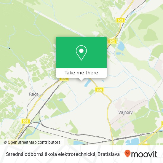 Stredná odborná škola elektrotechnická map