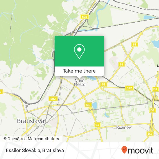 Essilor Slovakia map