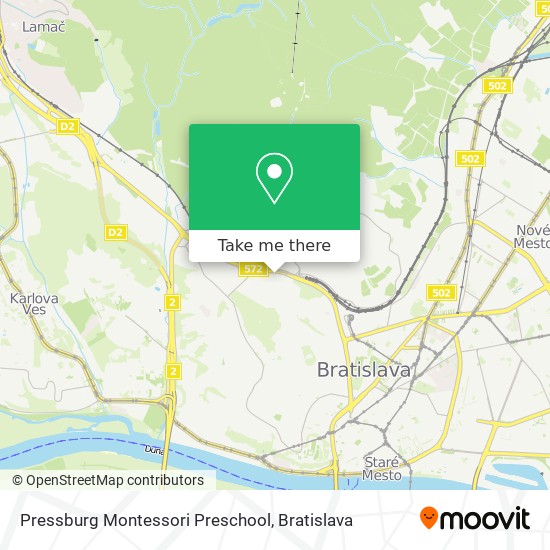 Pressburg Montessori Preschool map